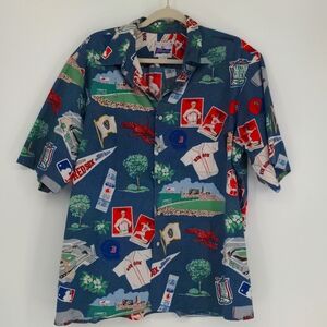 Reyn Spooner Mens Genuine Merchandise Boston Red Socks Shirt Size XL Button Down